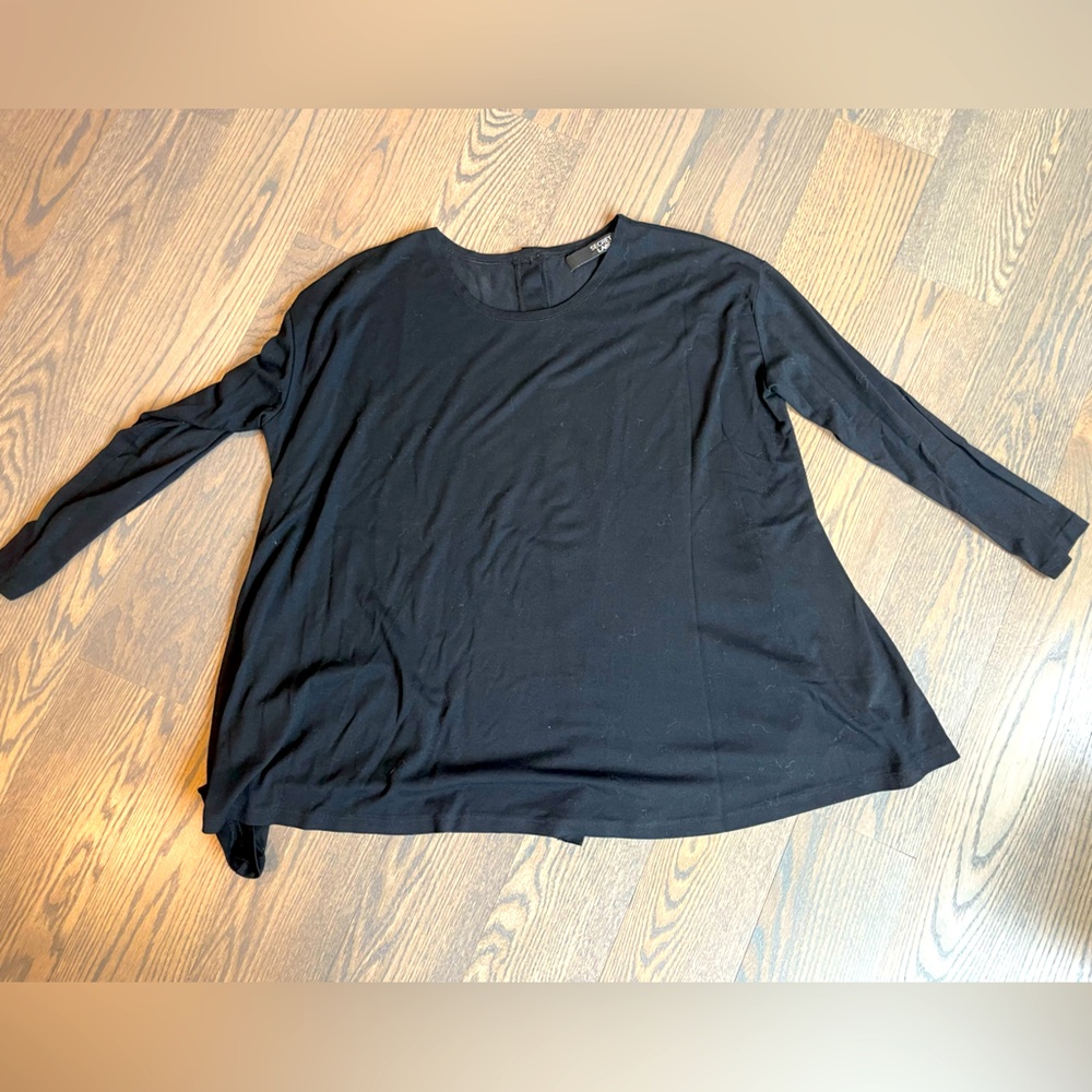 Sweater with Button Up Back Detail